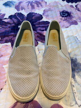 Womens Keds Slip On Sneakers- Light Blue- Size 10